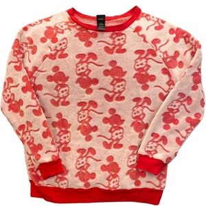 Disney Red and White Mickey Mouse Sweater